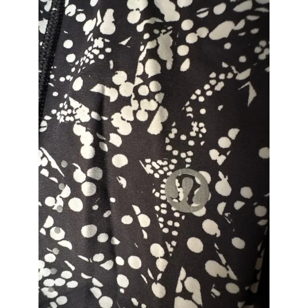 Lululemon Wunder Under Crop II Black Chirasu Black Spotted 19" Inseam Nulux 4 - Picture 3 of 12